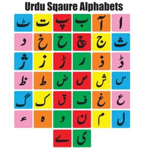 Kids Learning Educational Foam Wall Urdu Square Alphabets