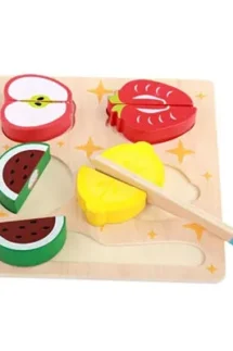 Kids Wooden Cutting Fruits Puzzle Board