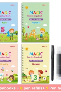 Magic Reusable Practice Copybook for Kids Pack of 4