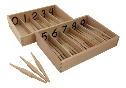 Montessori Spindle Box with 45 Spindles