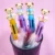 Teddy Bear Feather Fur Multicolor Gel Pen