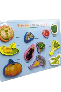 Vegetables Wooden Learning Preschool Board