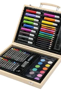 Wooden 68 Pcs Kids Painting Art Kit