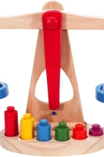 Wooden Balance Weighing Scale Toy for Kids