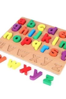 Wooden Small Alphabets Puzzle Plate 3D