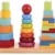 Wooden Tower Shape 3 Columns Age3+ - Multicolor