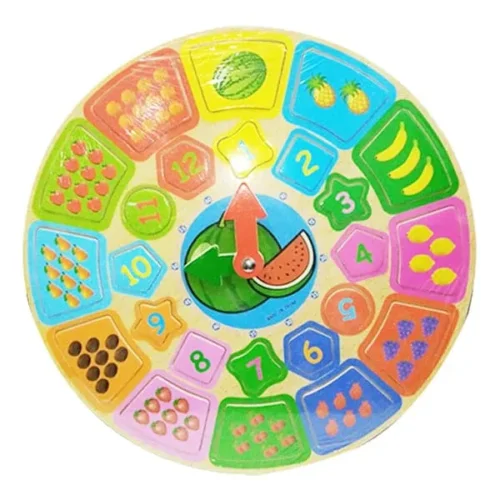 Wooden Toy Clock (730) #161