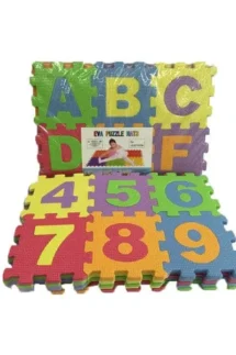 kids Learning Eva Puzzle Foaming Mat Alphabet and Numbers 6pcs Set