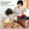 2 in 1 Dinosaur Storage Box & Playmat for Kids