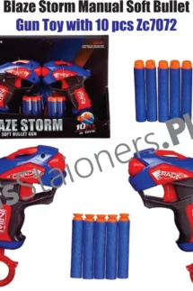 Blaze Storm Manual Soft Bullet Gun Toy with 10pcs ZC7072