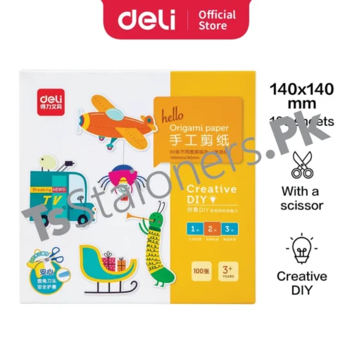 Deli Origami Paper Cuts 100 Sheets 74802