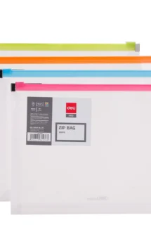 Deli Zipper File Bag A5 Transparent E38976