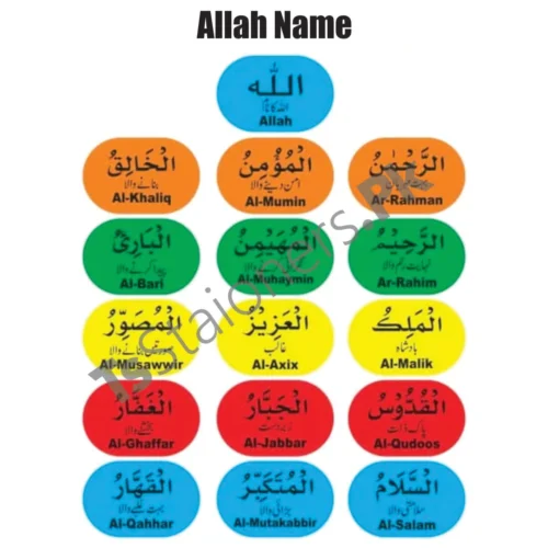 Kids Learning Educational Foam Wall ALLAH Name