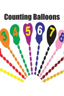 Kids Learning Educational Foam Wall Counting Balloons