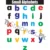 Kids Learning Educational Foam Wall Small Alphabets Blocks