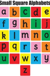 Kids Learning Educational Foam Wall Small Square Alphabets