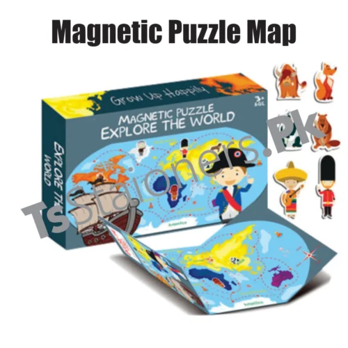 Magnetic Puzzle Map Explore The World