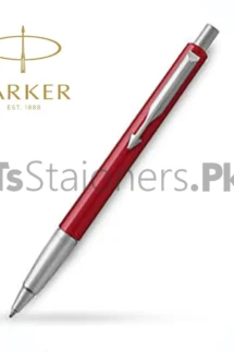 Parker Vector Brushed Roller Ballpoint Pen Metal CT Red (Standard Series)