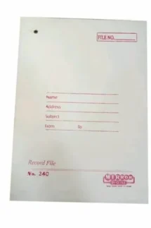 Tag Card File Fine - White