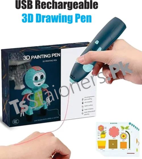 USB Rechargeable 3D Drawing Pen For Kids