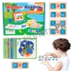 Wooden Reading Blocks Educational Toy for Kids