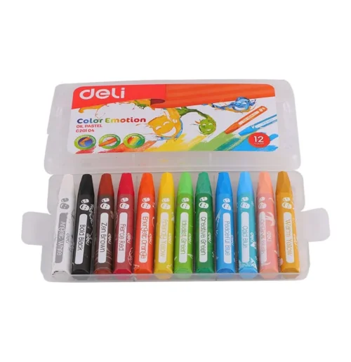DELI OIL PASTELS (PACK OF 12) EC20104