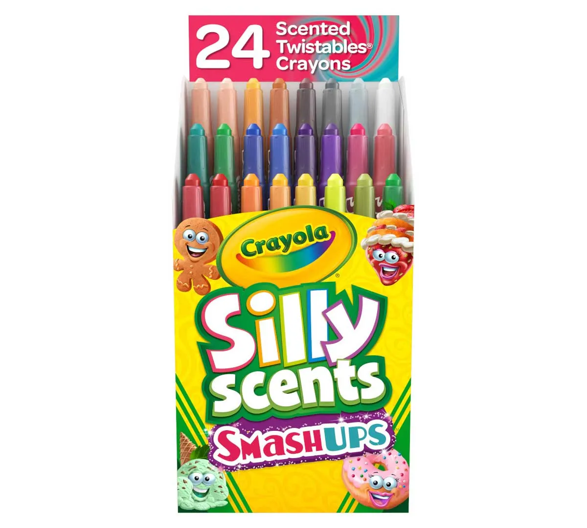 Crayola Silly Scents Smash-Ups Mini Twistables Crayons Pack of 24 523470 Crayola Silly Scents Smash-Ups Mini Twistables Crayons Pack of 24 523470