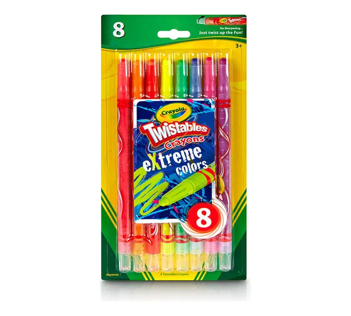 Crayola Twistables Crayons Extreme 8ct for Kids Crayola Twistables Crayons Extreme 8ct for Kids