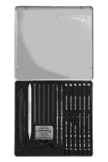 Cretacolor Black Box Charcoal Drawing Set Of 20