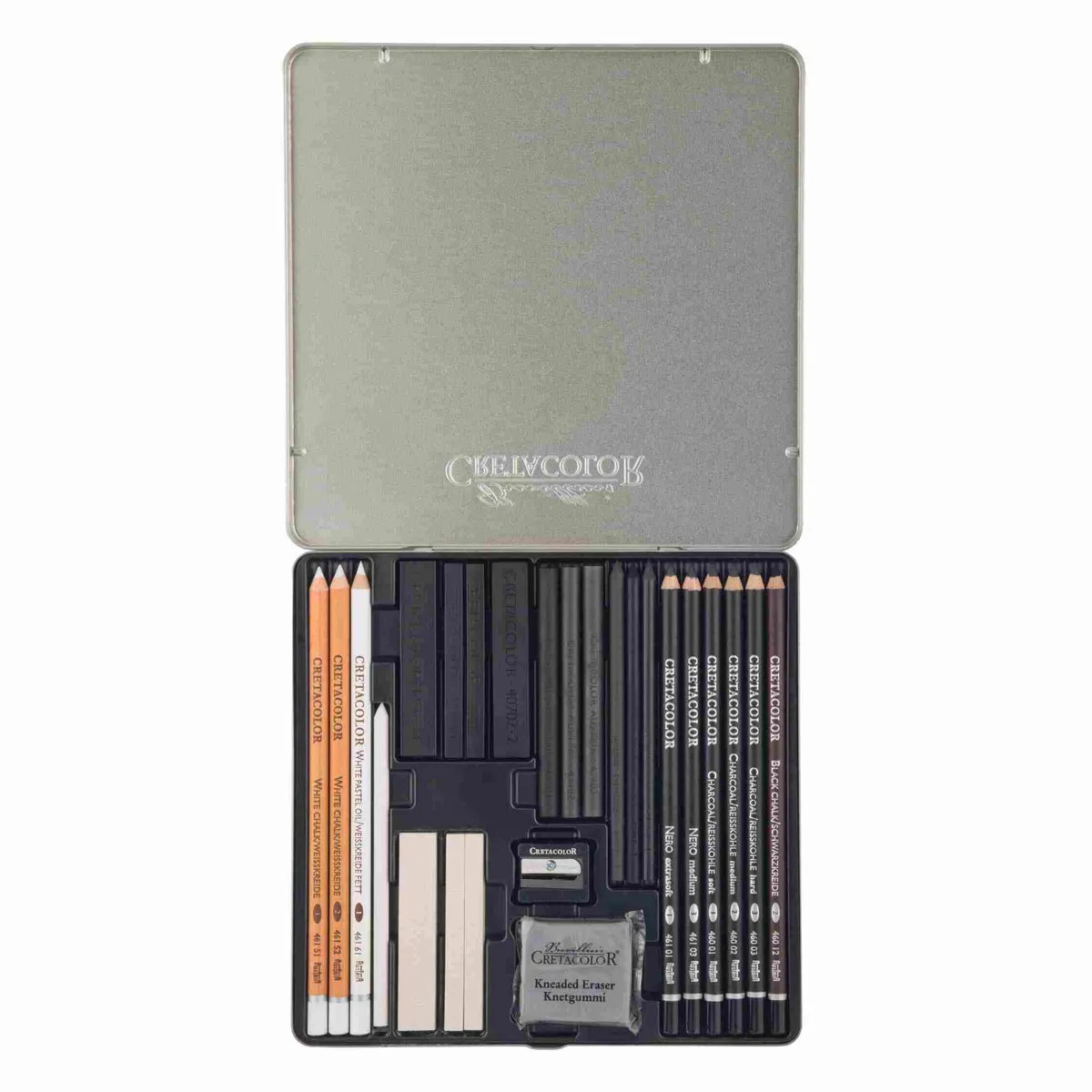 Cretacolor Black & White Box Drawing Set Of 25 Cretacolor Black & White Box Drawing Set Of 25