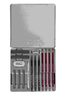 Cretacolor Silver Box Graphite Drawing Set Of 15