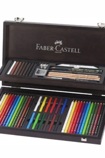 Faber Castell Art & Graphic Compendium Wooden Case 53pcs