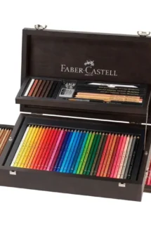 Faber Castell Art & Graphic Compendium Wooden Case Set Of 125 Pieces