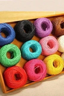 Jute Roll Medium Multi Colour - HF-209 - Imported