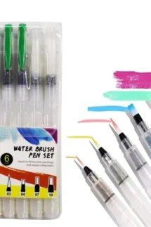 Keep Smiling Water Brush Pen 6Pcs Set