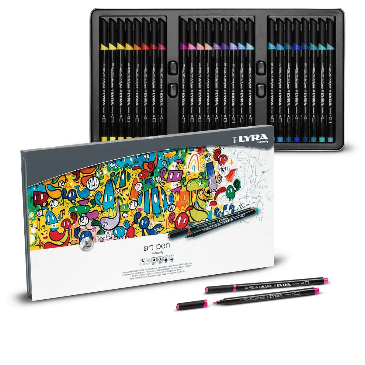 Lyra Hi Quality Art Brush Pen Tin Box Of 50 Lyra Hi Quality Art Brush Pen Tin Box Of 50