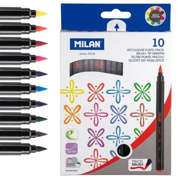 Milan Waterbased Brush Pen Markers Milan Waterbased Brush Pen Markers