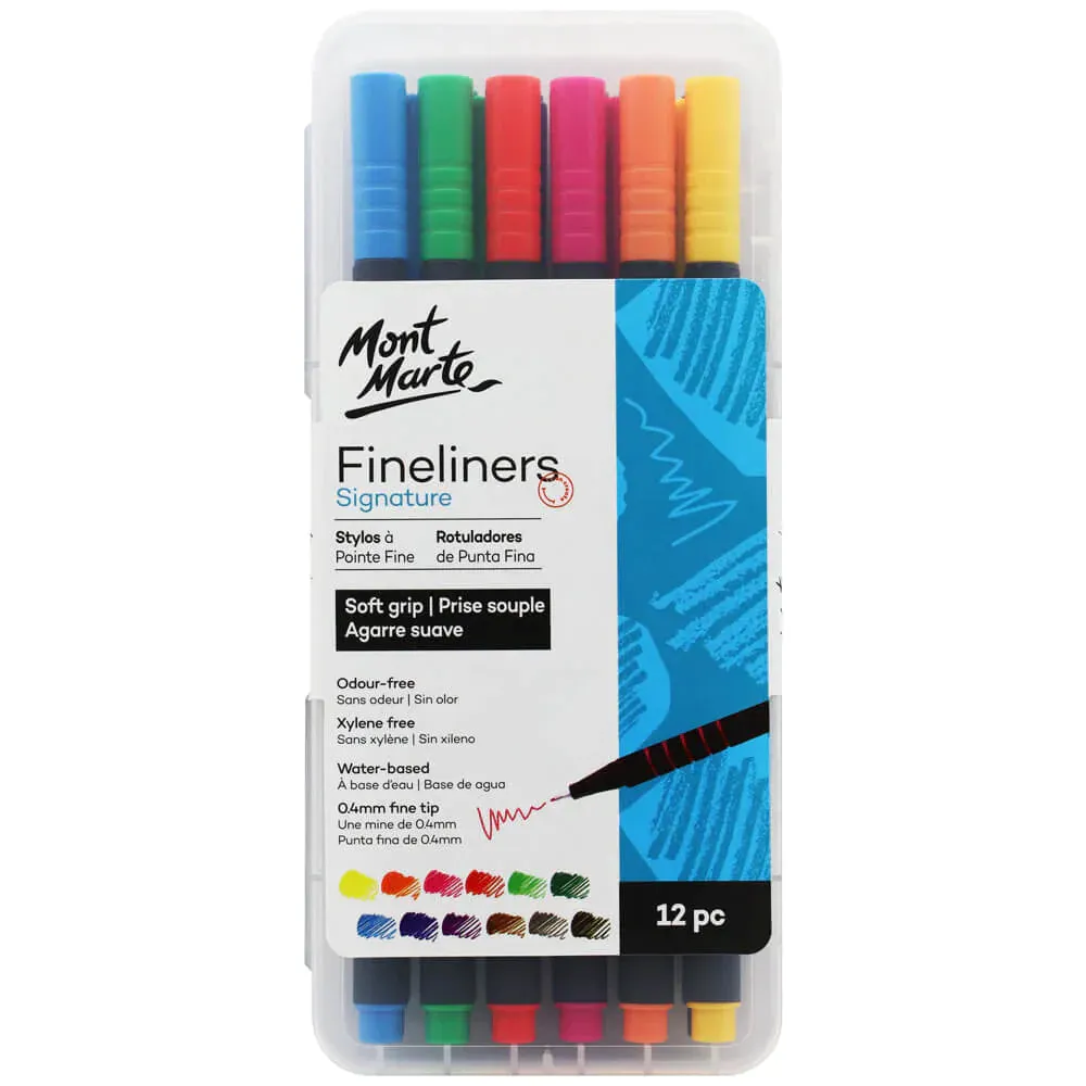 Mont Marte Fineliner Pack of 12 Mont Marte Fineliner Pack of 12