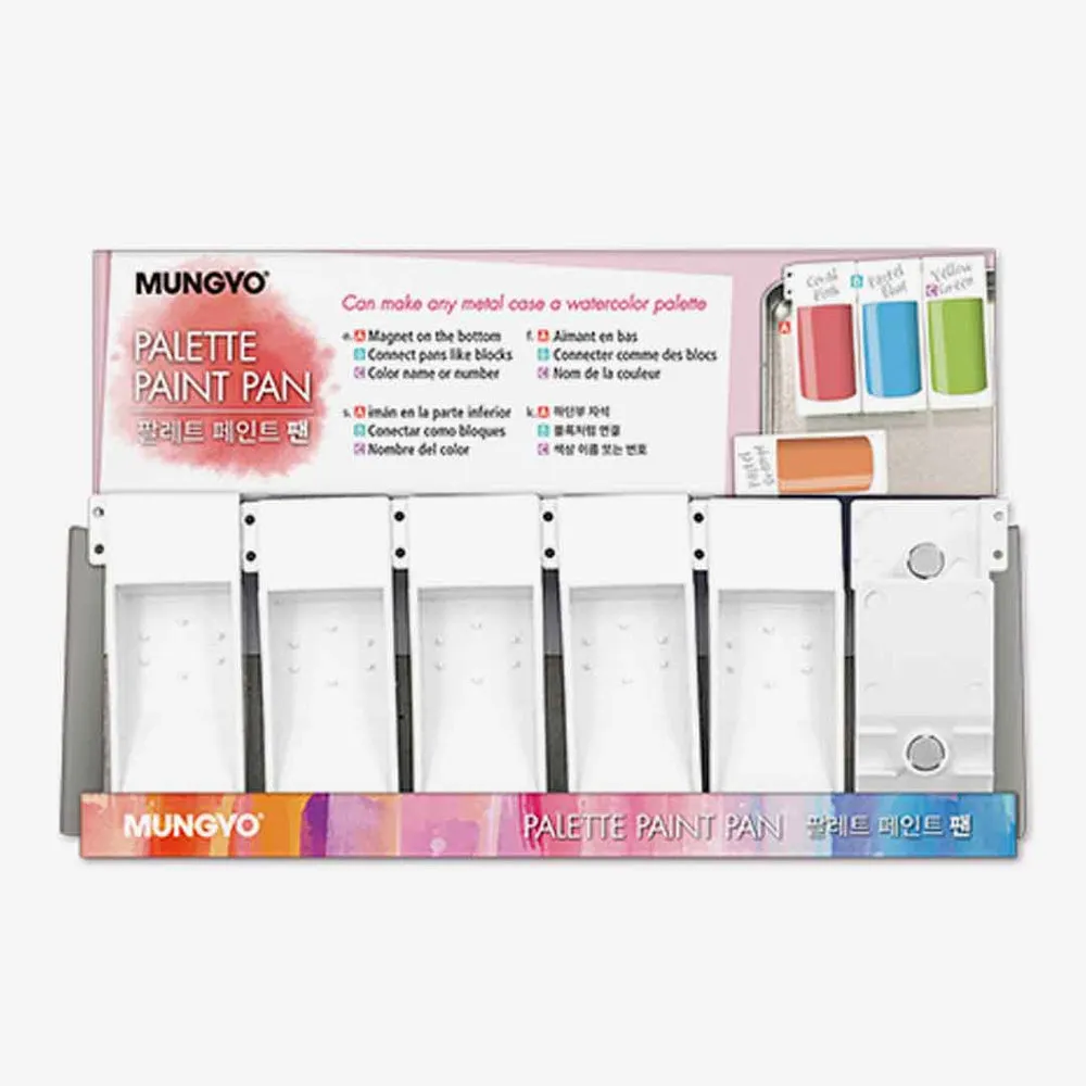 Mungyo Palette Paint Pan Pack of 6 Mungyo Palette Paint Pan Pack of 6