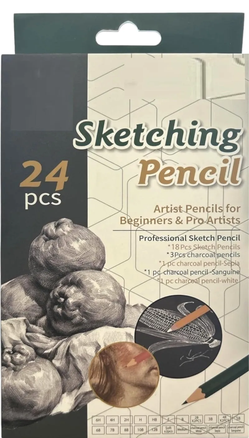 Sketching Pencil 24Pcs - TB-1024 - Keepsmiling Sketching Pencil 24Pcs - TB-1024 - Keepsmiling