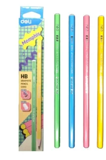 Deli HB Graphite Pencils C093 with Eraser and Sharpener