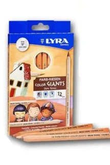 LYRA Giant Skin Color Pencils Set of 12pcs with Thick Lead