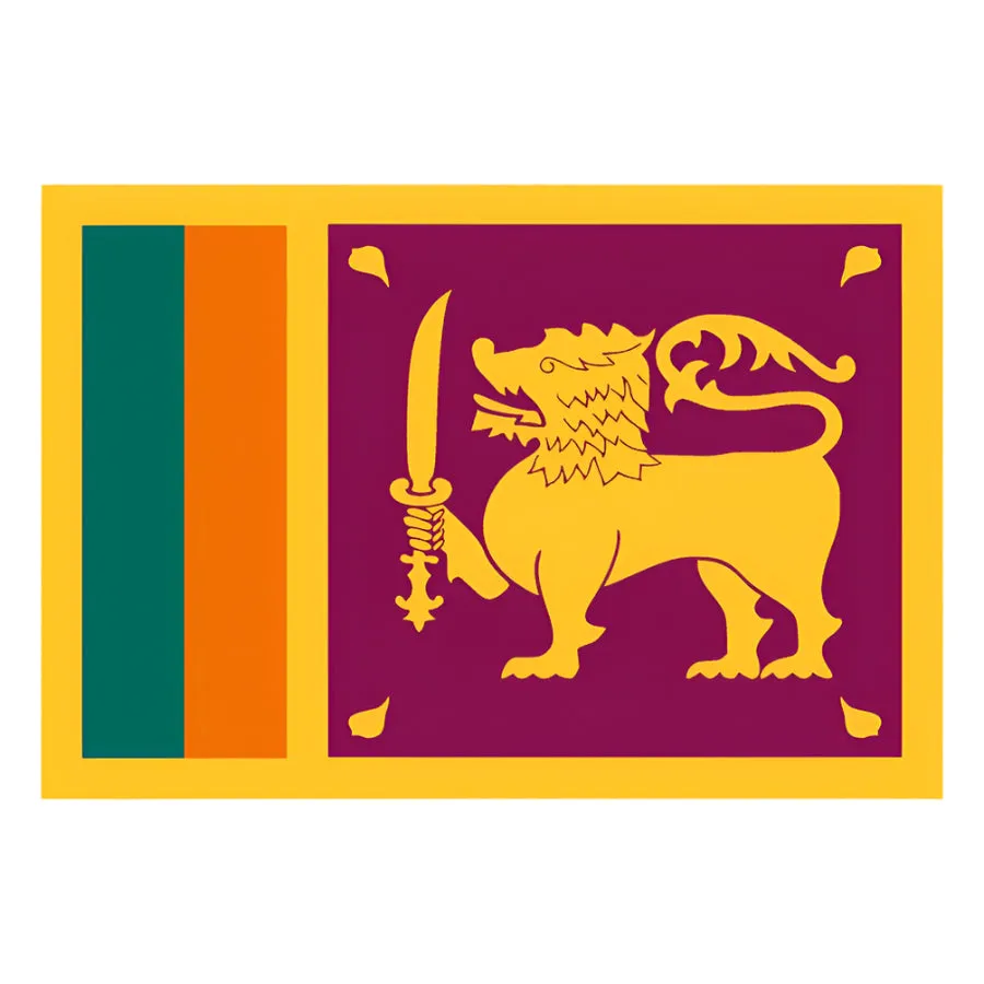 Sri Lanka Flag 15x22cm Sri Lanka Flag 15x22cm