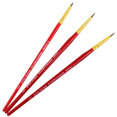 Winsor & Newton Pure Red Sablee Value Pack Set of 3 Brushes Winsor & Newton Pure Red Sablee Value Pack Set of 3 Brushes